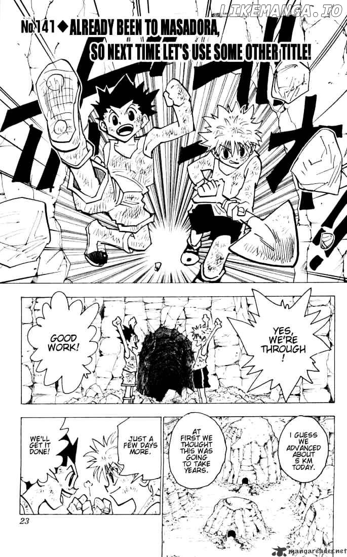 Hunter x Hunter, Chapter 141 image 01